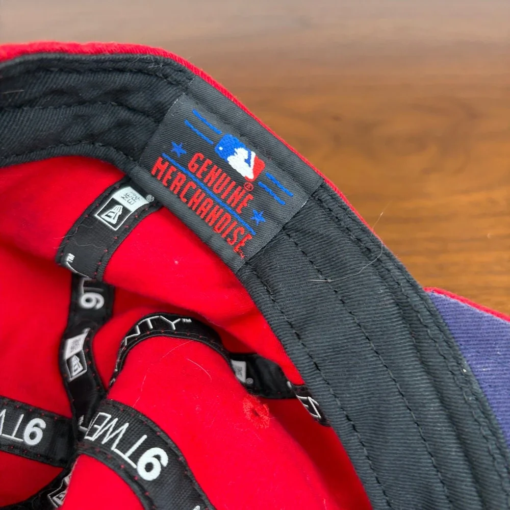 New Era Hat Child One Size Cleveland MLB Baseball‎ Red Adjustable Snapback